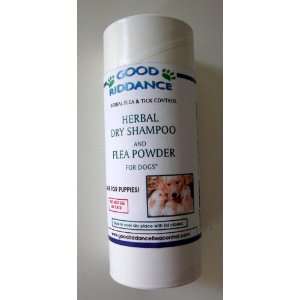    Organic Herbal Dry Shampoo & Flea Powder for Dogs