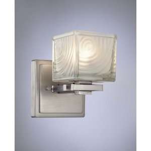  George Kovacs White Ripple Glass 6 1/2 High Wall Sconce 
