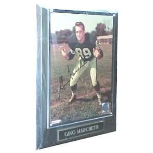  NFL Colts Gino Marchetti # 89. Autographed Plaque Sports 