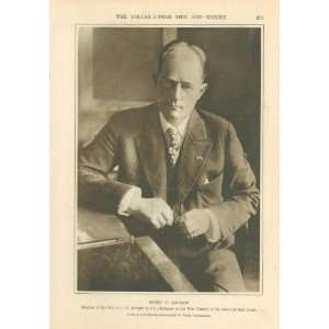    1918 Print Henry P Davison of J P Morgan & Co 