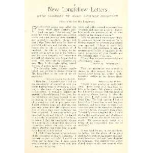  1903 Henry Wadsworth Longfellow Mary Potter Longfellow 