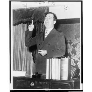  Huey P. Long, gesturing as he speaks 1935