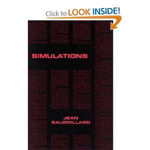 Simulations **ISBN 9780936756028** Jean Baudrillard Books