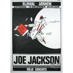JOE JACKSON 1986 BIG WORLD TOUR CONCERT POSTER