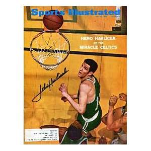John Havlicek Autographed / Signed Sports Illustrated Magazine   May 