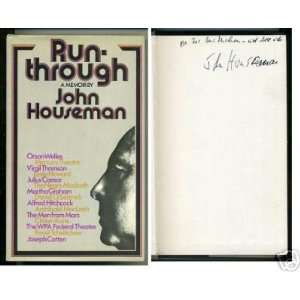  John Houseman Rollerball The Fog Signed Autograph Book 