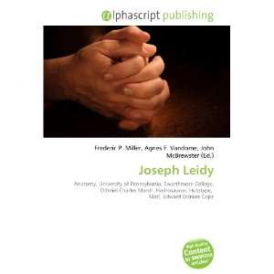  Joseph Leidy (9786133873384) Books