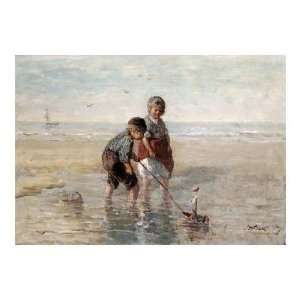 Jozef Israels   Children Playing By The Seaside Giclee