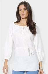 Lauren by Ralph Lauren Embroidered Linen Tunic Was $99.50 Now $65.90 