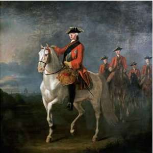  An Equestrian Portrait of King George III by David Morier 