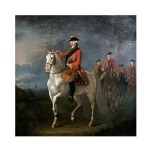  An Equestrian Portrait of King George III by David Morier 