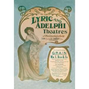  Lyric And Adelphi Theatres 12x18 Giclee on canvas