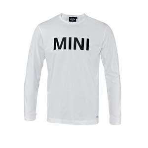 MINI Cooper Word Mark Long Sleeve White T Shirt Small (European Sizing 