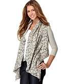    Femme for DKNY Jeans Sweater, Butterfly Print Cozy Cardigan 