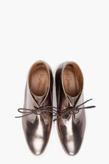 Phillip Lim Gunmetal Tone Smith Shoes for men  
