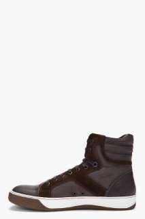 Lanvin High Washed Sneakers for men  