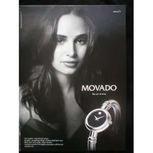  Movado Bareleto 2005 Mia Maestro Magazine Print Ad Movado 