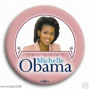 Michelle Obama Photo Button   2 1/4
