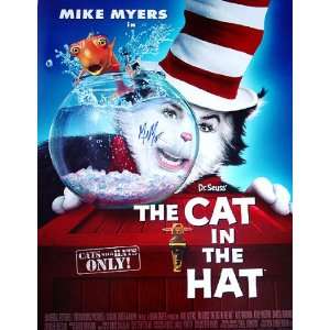 MIKE MYERS Autograph Signed CAT IN THE HAT Poster PSA/DNA