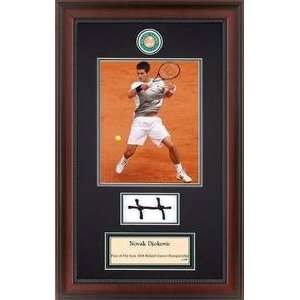  Novak Djokovic 2008 Roland Garros Memorabilia With Net 