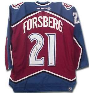 Peter Forsberg Colorado Avalanche Autographed Away Blue Jersey
