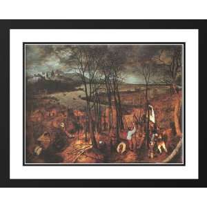 Bruegel, Pieter the Elder 36x28 Framed and Double Matted Gloomy Day