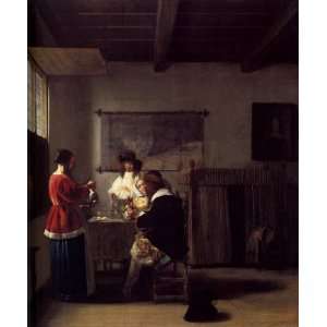 Hand Made Oil Reproduction   Pieter de Hooch   24 x 30 inches   The 