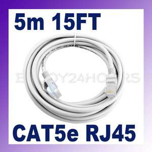 RJ45 Cat 5e 5 Patch Ethernet Network Lan Cable 5M 15FT  