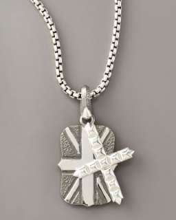 Cross & Union Jack Necklace