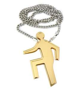 LMFAO EVERY DAY IM SHUFFLIN Character Pendant w/36 Cuban Chain SILVER 