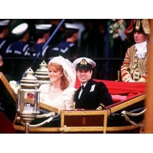 Prince Andrew and Sarah Ferguson After Their Wedding July 1986 