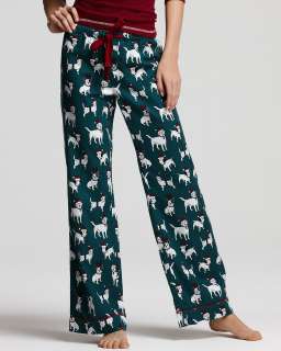 PJ Salvage Merry Me Santa Dogs Pants   Sleepwear & Robes   Apparel 