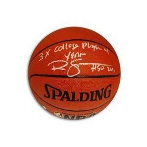 Ralph Sampson Autographed Basketball   with 3X College Player of the 