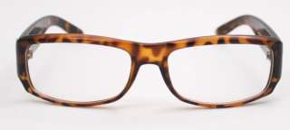 Clear Lenses Black Thick Frame Womens Mens Glasses  