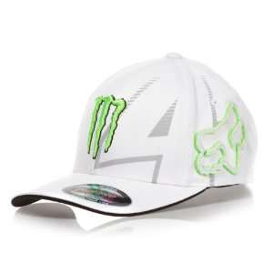   Boys Monster Ricky Carmichael Replica RC4 Flexfit Hat White One Size