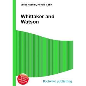 Whittaker and Watson Ronald Cohn Jesse Russell Books