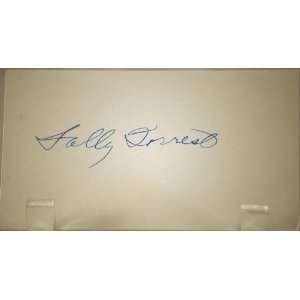 Sally Forrest Vintage Autograph   3x5 Card   TV & Film Character 
