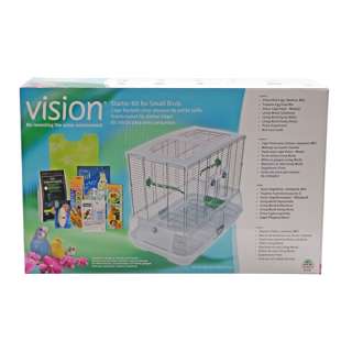 NEW Vision 82938 Medium Starter Bird Cage Kit (White)  