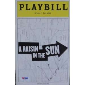  Sean P Diddy Combs Signed A Raisin In Sun Playbill PSA 