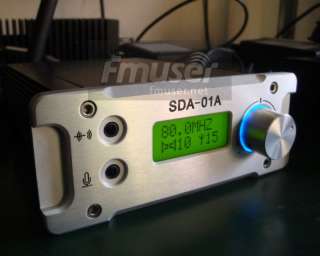   SDA 01A 1W FM PLL radio broadcast transmitter PC Control+antenna KIT