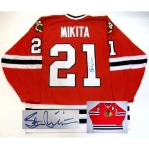 Stan Mikita Signed Chicago Blackhawks Jersey X large