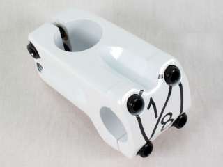 EIGHTHINCH FIXED GEAR FREESTYLE BMX STEM 50MM WHITE 813315010246 