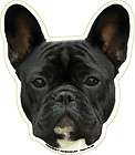 Black French Bulldog Dog Head Car Magnet /  FOR 2ND+ ITEM 
