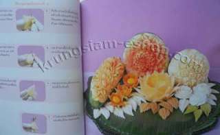 Learn Thai Art Carving Fruit and Vegetable Book, B0032  