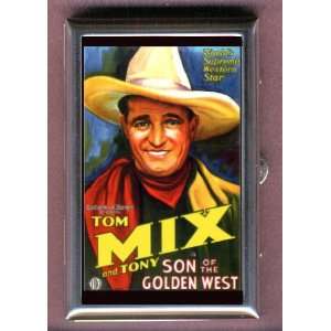 TOM MIX 1928 WESTERN POSTER Coin, Mint or Pill Box Made in USA