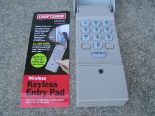 Craftsman Keypad 53876 Garage Door Opener Remote Liftmaster 66LM 139 