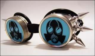 Gas Mask Cyber Goth Goggles Industrial Steampunk Rave  