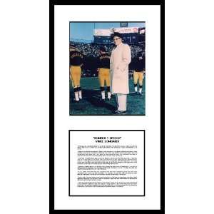 Vince Lombardi Packers Framed Photo with #1 Winner Speech