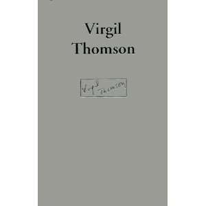  Virgil Thomson Books