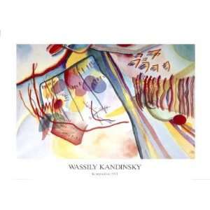  Komposition 1911 by Wassily Kandinsky. Size 26.75 X 18.00 